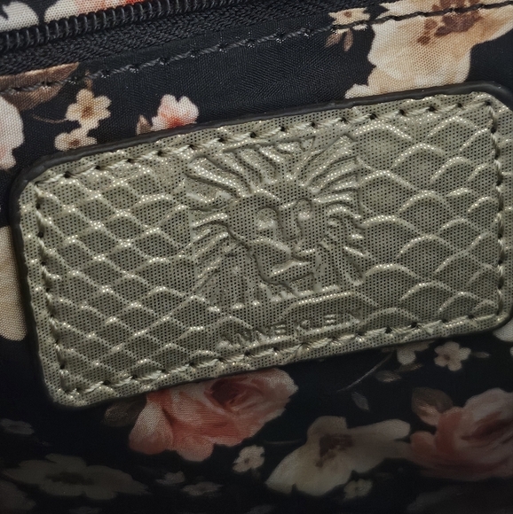 Anne Klein Gold Crossbody Bag with Textured Finish - Picture 9 of 11